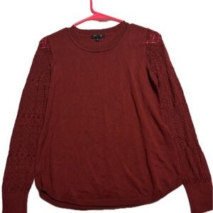 Chic Maroon Crew Neck Sweater